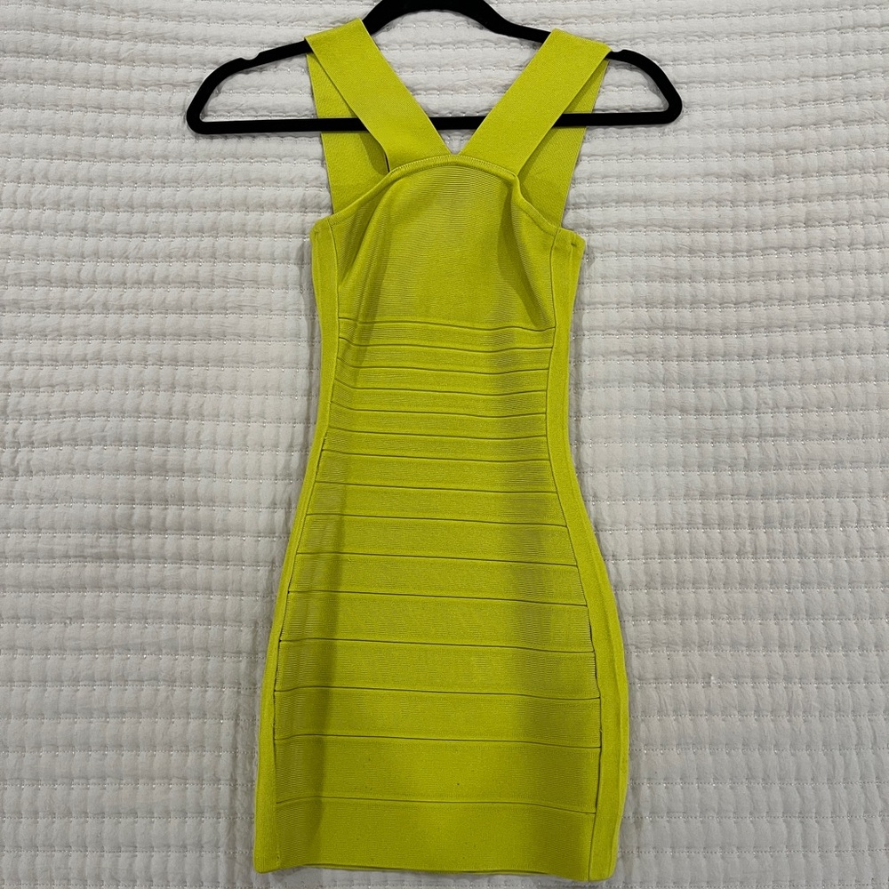 Marciano halter bodycon dress